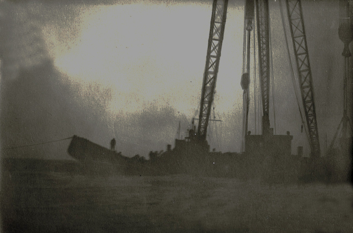 SMS U-3 подъем лодки после гибели в 1911